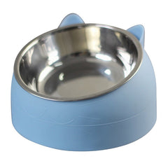 Elevated Stainless Steel Cat Bowl – Anti-Strain Raised Food & Water Dish for Cats