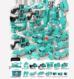 Magnetic Engineering & Military Building Blocks Set – 35-Piece STEM Toy for Kids Ages 4-6