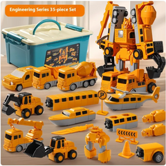 Magnetic Engineering & Military Building Blocks Set – 35-Piece STEM Toy for Kids Ages 4-6