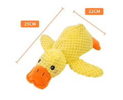Calming Squeaky Duck Toy for Dogs & Cats – Anxiety Relief Plush Pet Toy