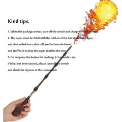 Fire-Breathing Magic Wand – Realistic Fireball Effect Toy for Kids & Cosplay