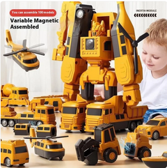 Magnetic Engineering & Military Building Blocks Set – 35-Piece STEM Toy for Kids Ages 4-6