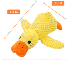 Calming Squeaky Duck Toy for Dogs & Cats – Anxiety Relief Plush Pet Toy