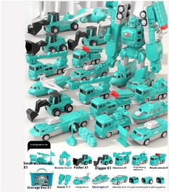 Magnetic Engineering & Military Building Blocks Set – 35-Piece STEM Toy for Kids Ages 4-6