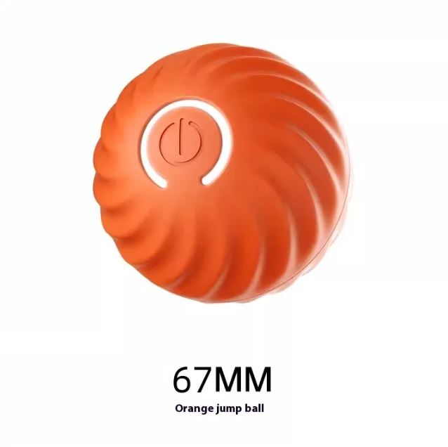 Interactive Smart Dog Ball Toy – Self-Rolling, Auto-Moving Rubber Ball for Dogs