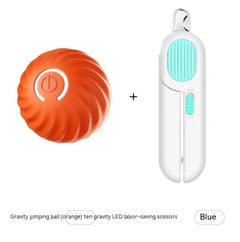 Interactive Smart Dog Ball Toy – Self-Rolling, Auto-Moving Rubber Ball for Dogs
