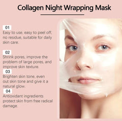 Hydrating Collagen Peel-Off Face Mask – Firming, Anti-Aging Skin Treatment