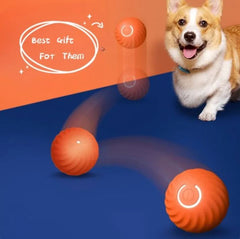 Interactive Smart Dog Ball Toy – Self-Rolling, Auto-Moving Rubber Ball for Dogs